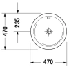 Раковина 47 см Duravit Architec 0468470000