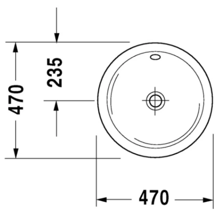 Раковина 47 см Duravit Architec 0468470000