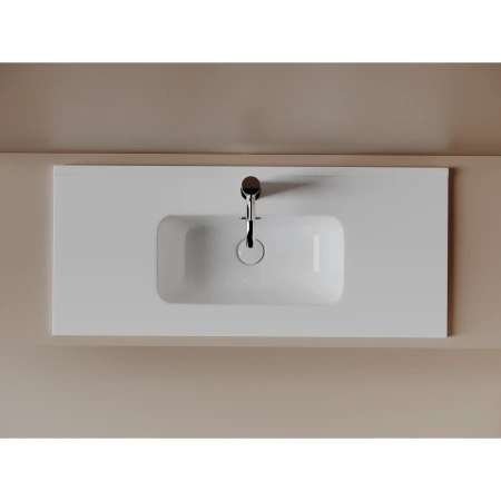 Раковина Ceramicanova Compact CN7030 91x39,5 см, накладная, белый