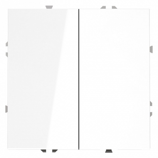 Выключатель двухклавишный без рамки Voltum S70 VLS020601