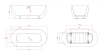 Акриловая ванна BelBagno 170x80 BB70-1700-800