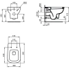 Унитаз подвесной Ideal Standard Esedra T281401 белый