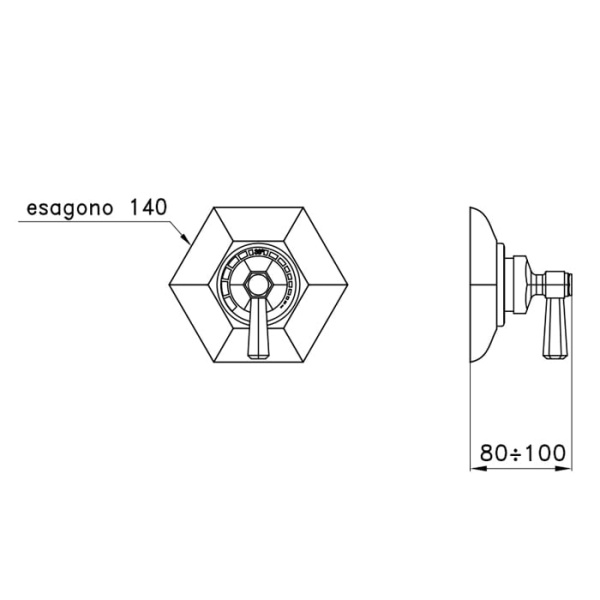 Смеситель для душа Stella Eccelsa EC 06010 CR00