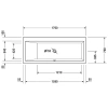 Акриловая ванна 170x70 см L Duravit Vero 700131000000000