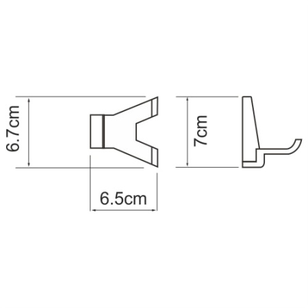 Крючок двойной WasserKRAFT Lopau K-6023D