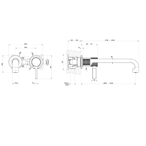 Смеситель для раковины Gessi Inciso 58089#149