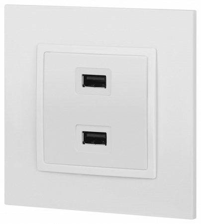 Розетка 2хUSB type A без рамки Эра Эра Elegance 14-4110-01