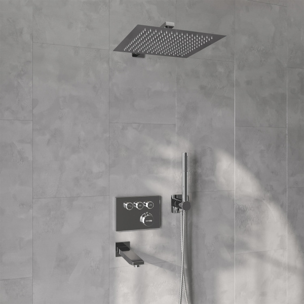 Душевой комплект WasserKRAFT Dinkel A5858.090.118.271.010.137.091 Thermo с термостатом