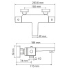 Смеситель для ванны WasserKRAFT АIme 1511 Thermo