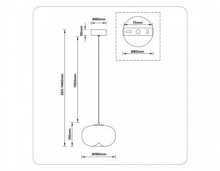 Подвесной светильник Ambrella Light LH LH11083