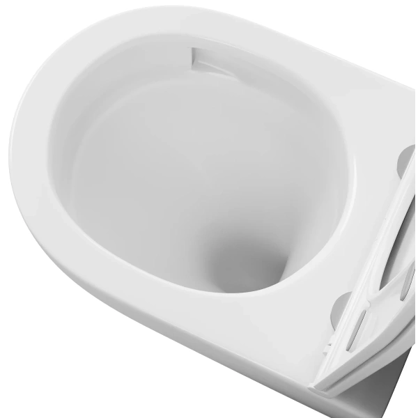 Унитаз подвесной Grossman GR-4411SQC безободковый, торнадо, с сиденьем микролифт, белый