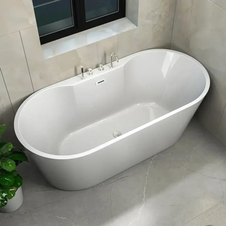 Акриловая ванна Ceruttispa Martigiano CT7766 170x80 см, отдельностоящая, белый