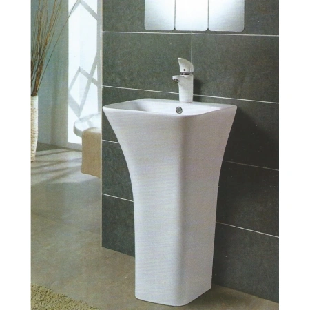Раковина CeramaLux G-315 44,5x43 см, напольная, белый