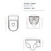 Подвесной унитаз Artceram The One THV001 01 00 bi