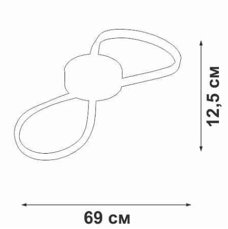 Накладной светильник Vitaluce V3779 V3779-1/1PL