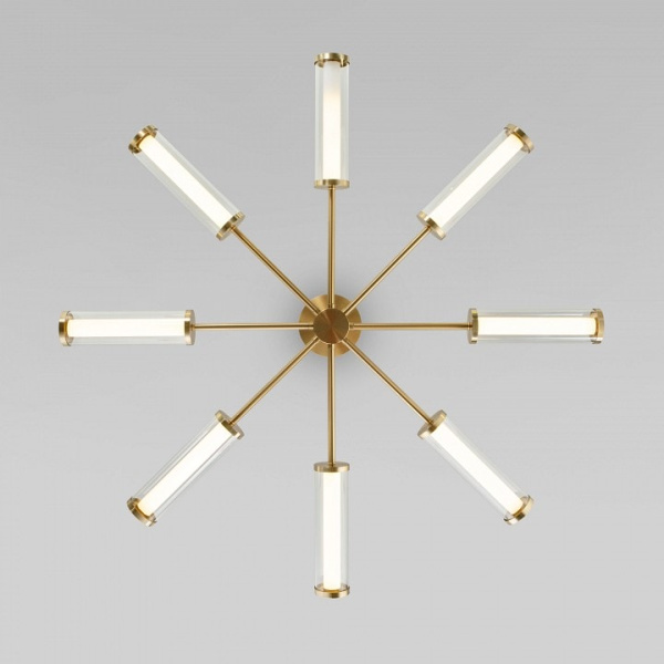 Люстра на штанге Eurosvet Stark 50386 LED латунь