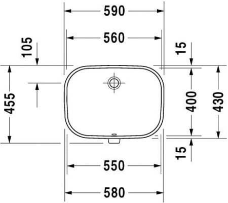 Раковина Duravit D-Code 0338560000