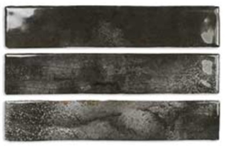 DNA Enamel Настенная керамическая плитка Charcoal 5x25 глазурованный глянцевый