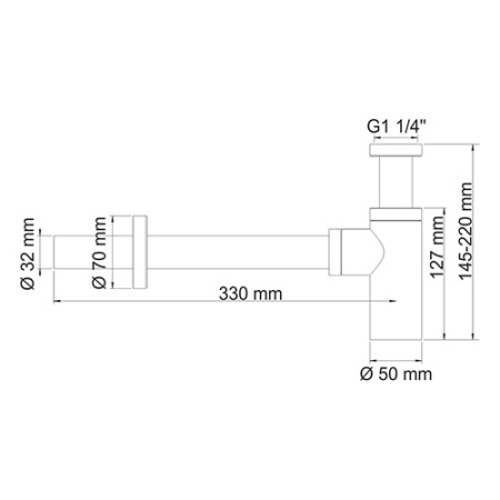 Сифон для раковины WasserKRAFT A173