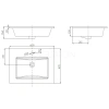 Раковина 60,9x47 см Акватон Quadro 1AX170WBXX000
