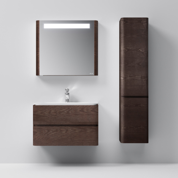 Шкаф-пенал AM.PM Sensation M30CHR0406TF правосторонний табачный дуб текстурированный