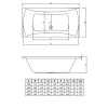 Акриловая ванна 190x90 см C-Bath Talia CBQ004003