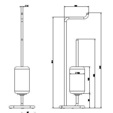 Стойка Gessi Goccia 38068#031