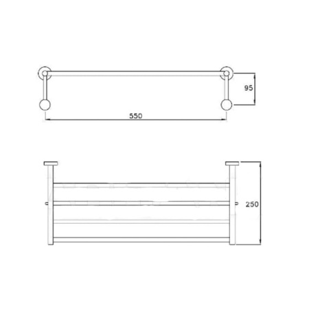 Полочка Stella Lucilla LL 10019 CR00