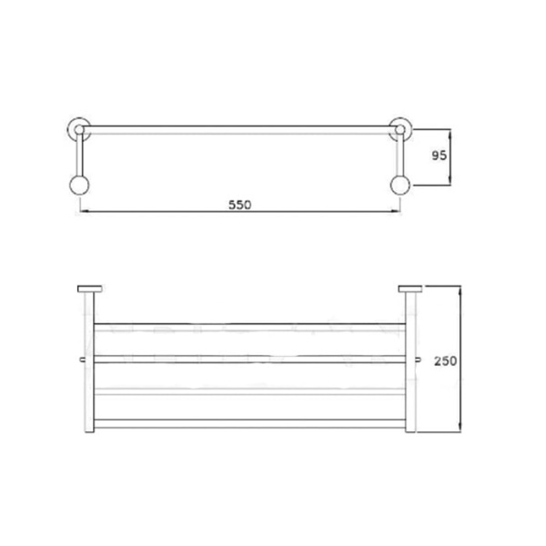 Полочка Stella Lucilla LL 10019 CR00