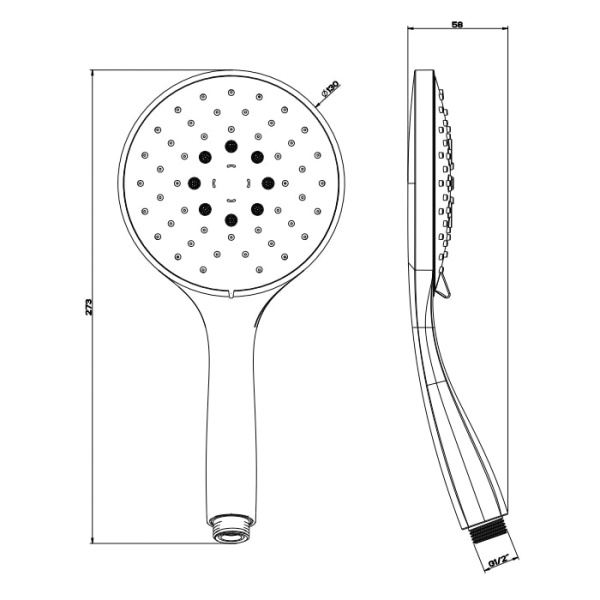 Душевая лейка Gessi Ovale 14376#031