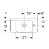 Раковина 50x25 см Geberit Renova Compact 276150000
