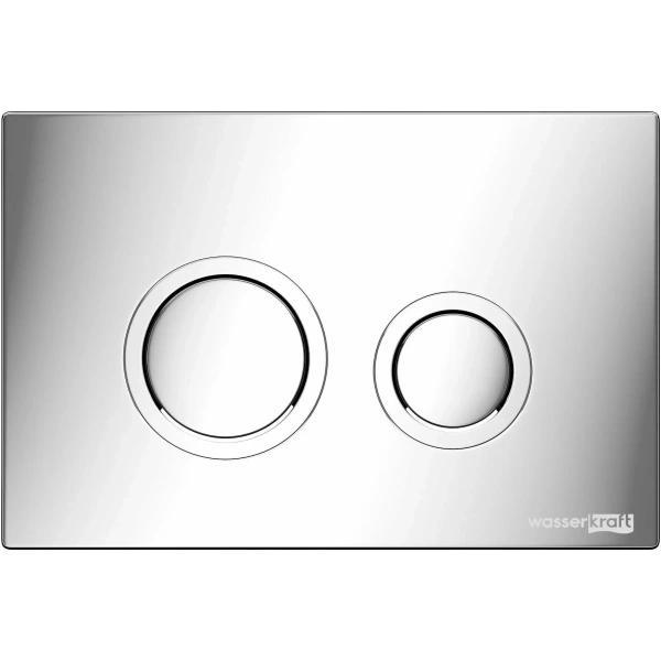 Инсталляция для унитаза WasserKRAFT Glan 66 66TLT.010.ME.BL.CH01 с кнопкой смыва, хром
