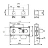 Термостат для душа Fantini Nostromo 87 13 G572B черный