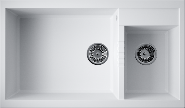 Кухонная мойка Omoikiri Tedori 86-2-LB 4993935 белая матовая