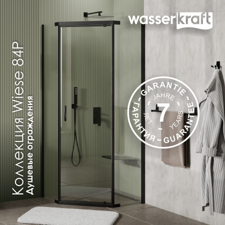 Душевой уголок WasserKRAFT Wiese 84P38 черный