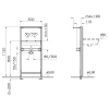 Монтажный элемент для раковины Vitra Frame 780-2800