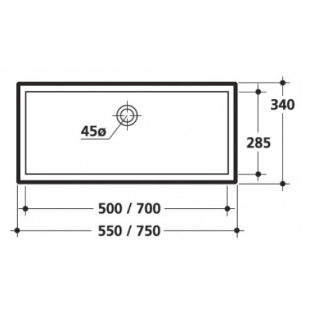 Раковина KERASAN Lavabi arredo 50 0229bi