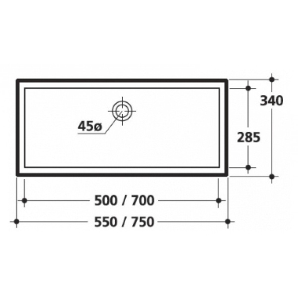 Раковина KERASAN Lavabi arredo 50 0229bi