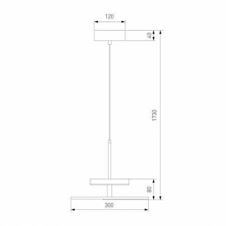 Подвесной светильник Eurosvet Thasos 40342 LED черный