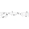 Раковина CeramaLux 78404R 40x28,5 см R, подвесная, белый