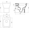 Приставной унитаз BelBagno Lago BB128CB