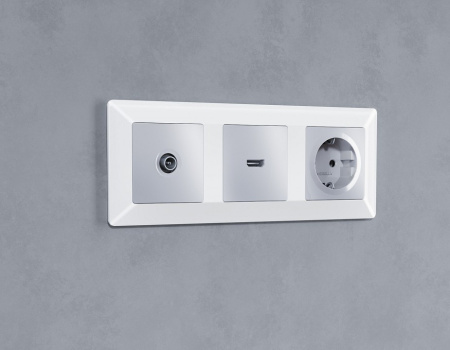 Рамка на 3 поста Ambrella Volt Line AF110103