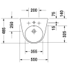 Раковина 55x48,5 см Duravit Starck 2 2323550000