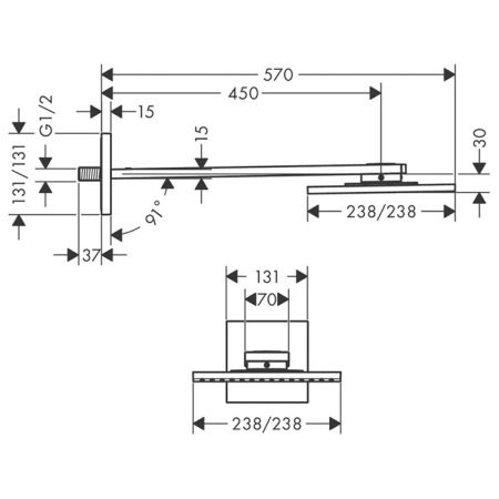 Верхний душ Axor ShowerSolutions 35306000