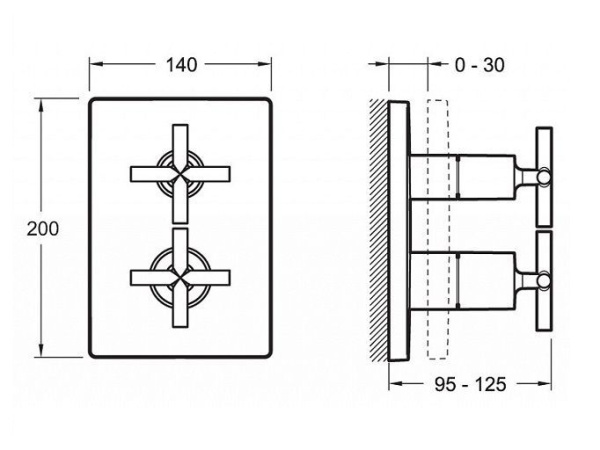 Смеситель для душа Jacob Delafon Classic E75388-CP
