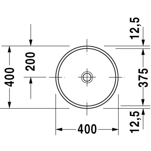 Раковина 40 см Duravit Architec 0319370000