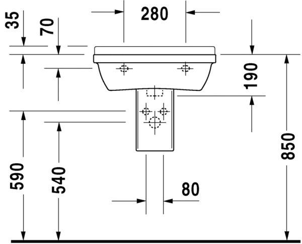 Раковина Duravit Starck 3 03005500001