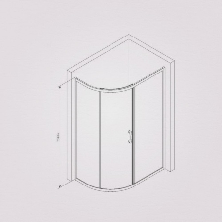 Душевой уголок AM.PM Like 120x80 W83UG-302U120MT