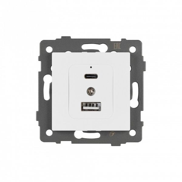 Механизм розетки 2хUSB type A и C Arlight SCT 049839