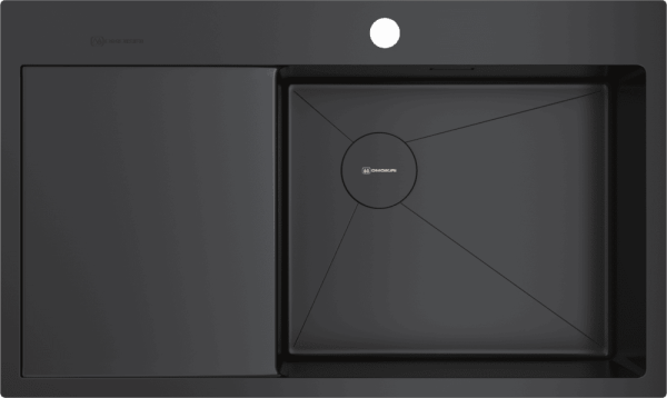 Кухонная мойка Omoikiri Akisame 86-R Side 4997044 графит